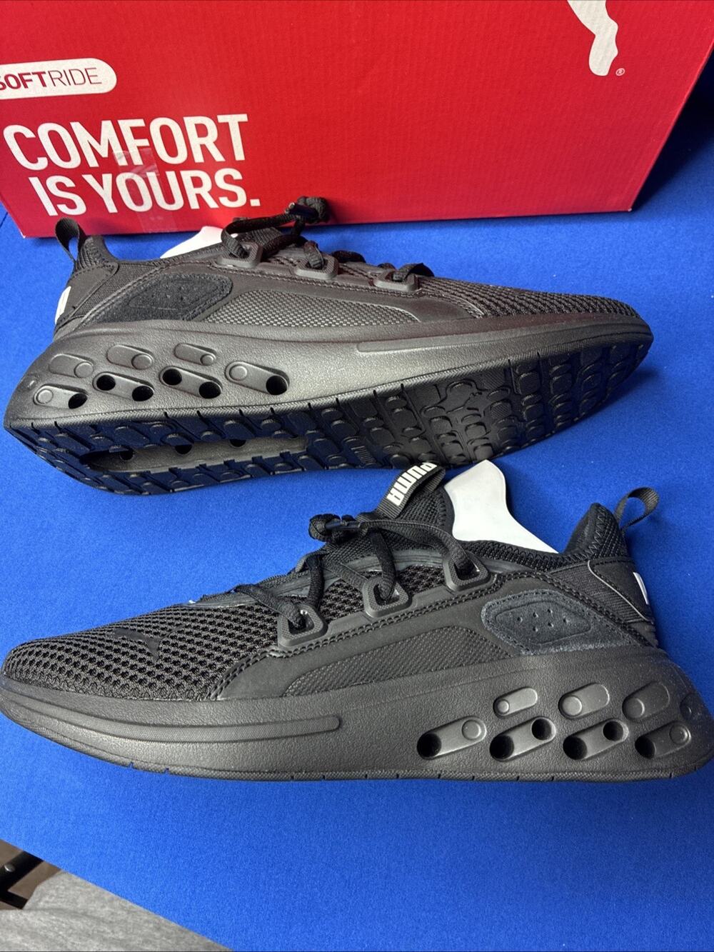 Puma Softride Frequence Street Black Glacial Running 311727-01 Men’s 9.5